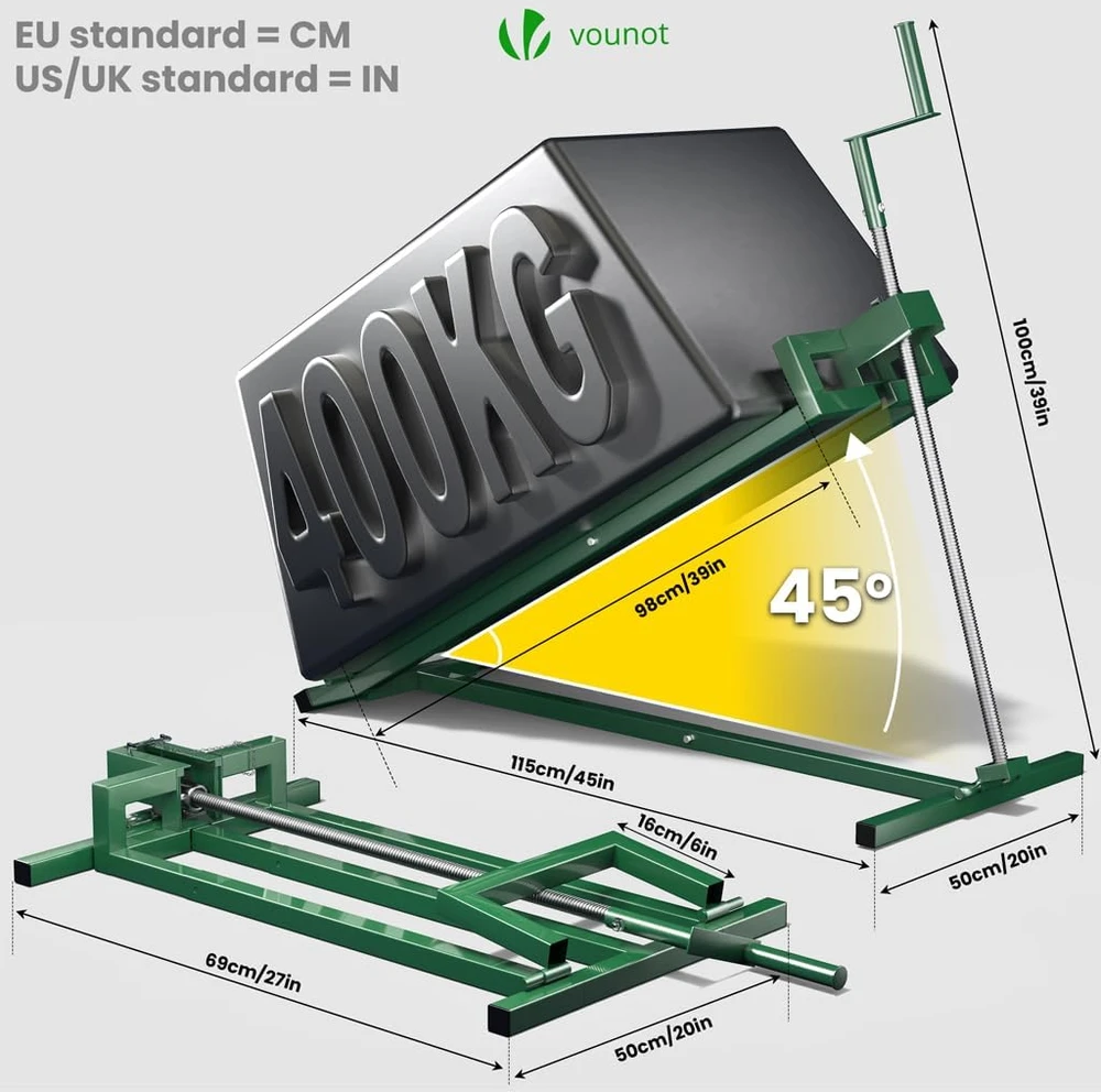 Vounot sodo skėtis iš dvigubo aliuminio, žalias, metalinis, 9kg, modelis 8695680532829