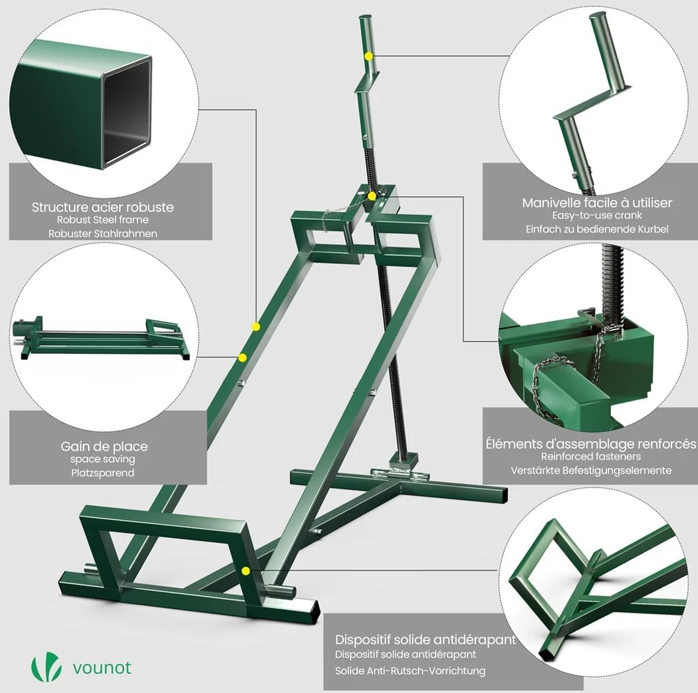 Vounot sodo skėtis iš dvigubo aliuminio, žalias, metalinis, 9kg, modelis 8695680532829