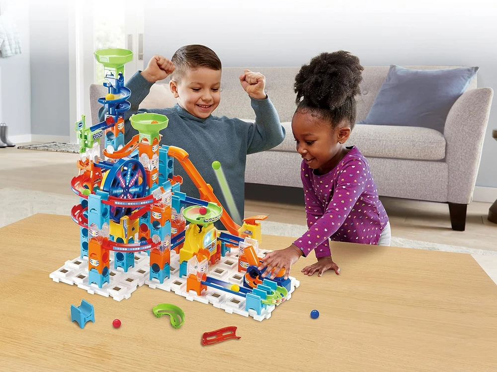 VTech Marble Rush Ultimate elektroninis rutuliukų takelis su 135 detalėmis, 4–12 m., 80-542349