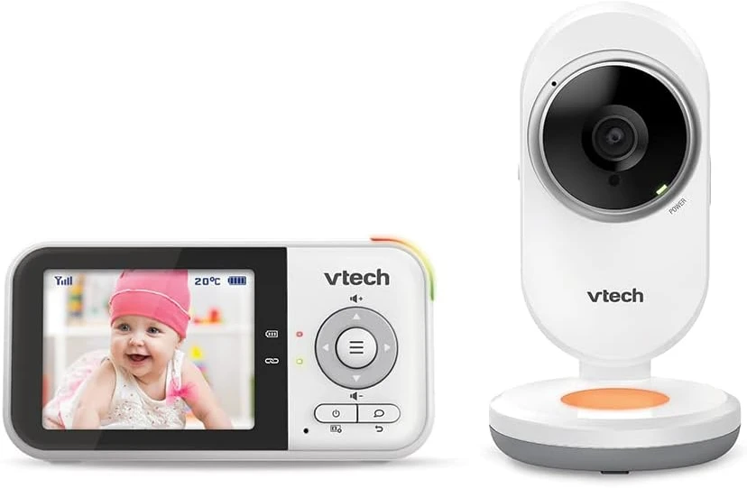 VTech vaizdo auklė su 2,8 col. IPS ekranu, naktiniu matymu ir interkomu BM3254