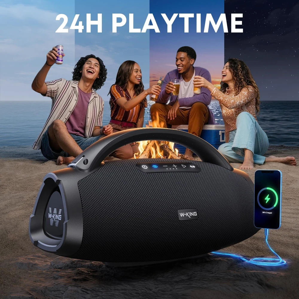 W-KING nešiojama Bluetooth kolonėlė 200 W RMS, IPX7, subas, EQ, X20