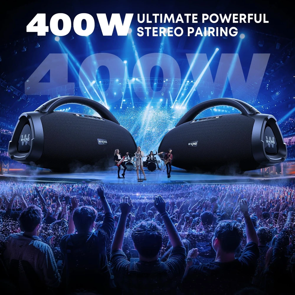 W-KING nešiojama Bluetooth kolonėlė 200 W RMS, IPX7, subas, EQ, X20