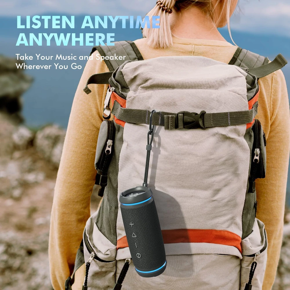 W-KING nešiojama Bluetooth kolonėlė 36 W IPX6 atsparumas vandeniui Bluetooth 5.4 DSP BT226