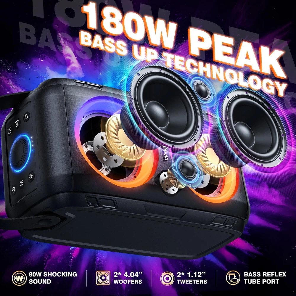 W-KING T9-2 80W nešiojama kolonėlė