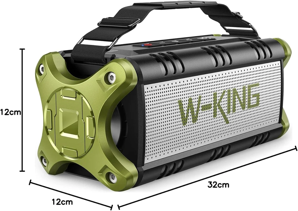 W-KING nešiojama Bluetooth kolonėlė 90W, 50W RMS, IPX6, NFC, 5200mAh, D8