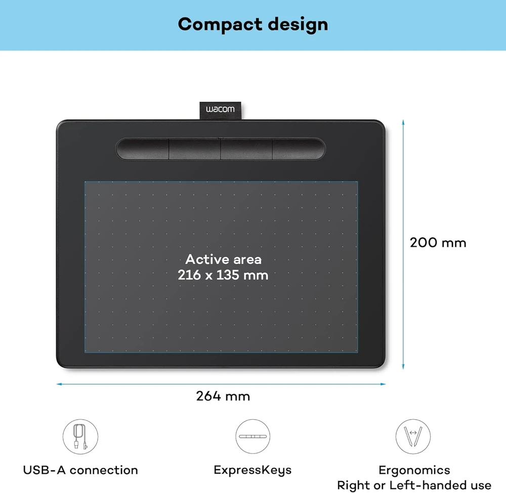 Wacom Intuos M Juodas