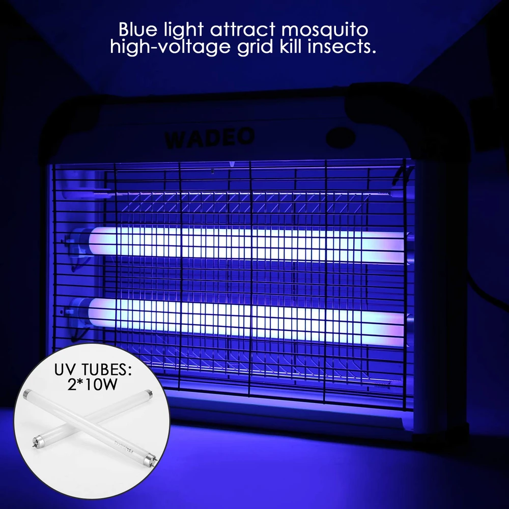 WADEO elektrinė vabzdžių naikinimo lempa 20 W su UV 365 nm, OD0286DE-MDDE