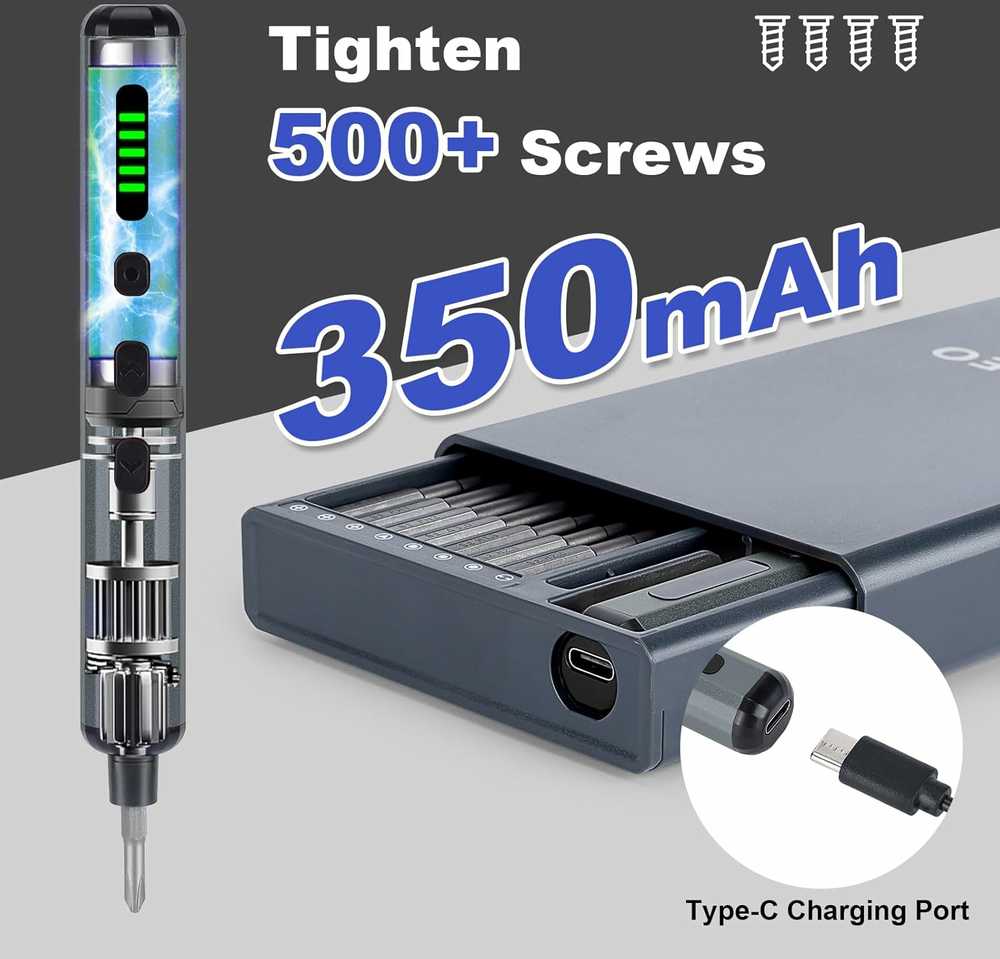 WADEO Mini elektrinio atsuktuvo rinkinys