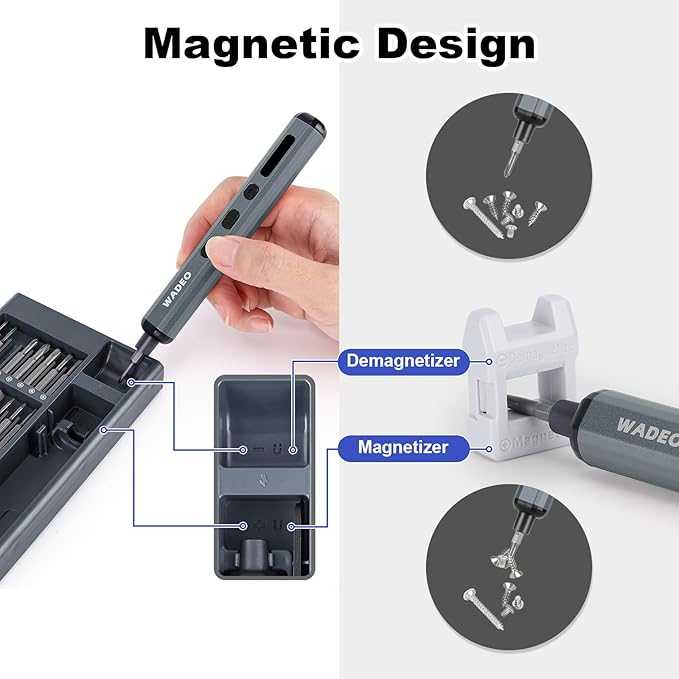 WADEO Mini elektrinio atsuktuvo rinkinys