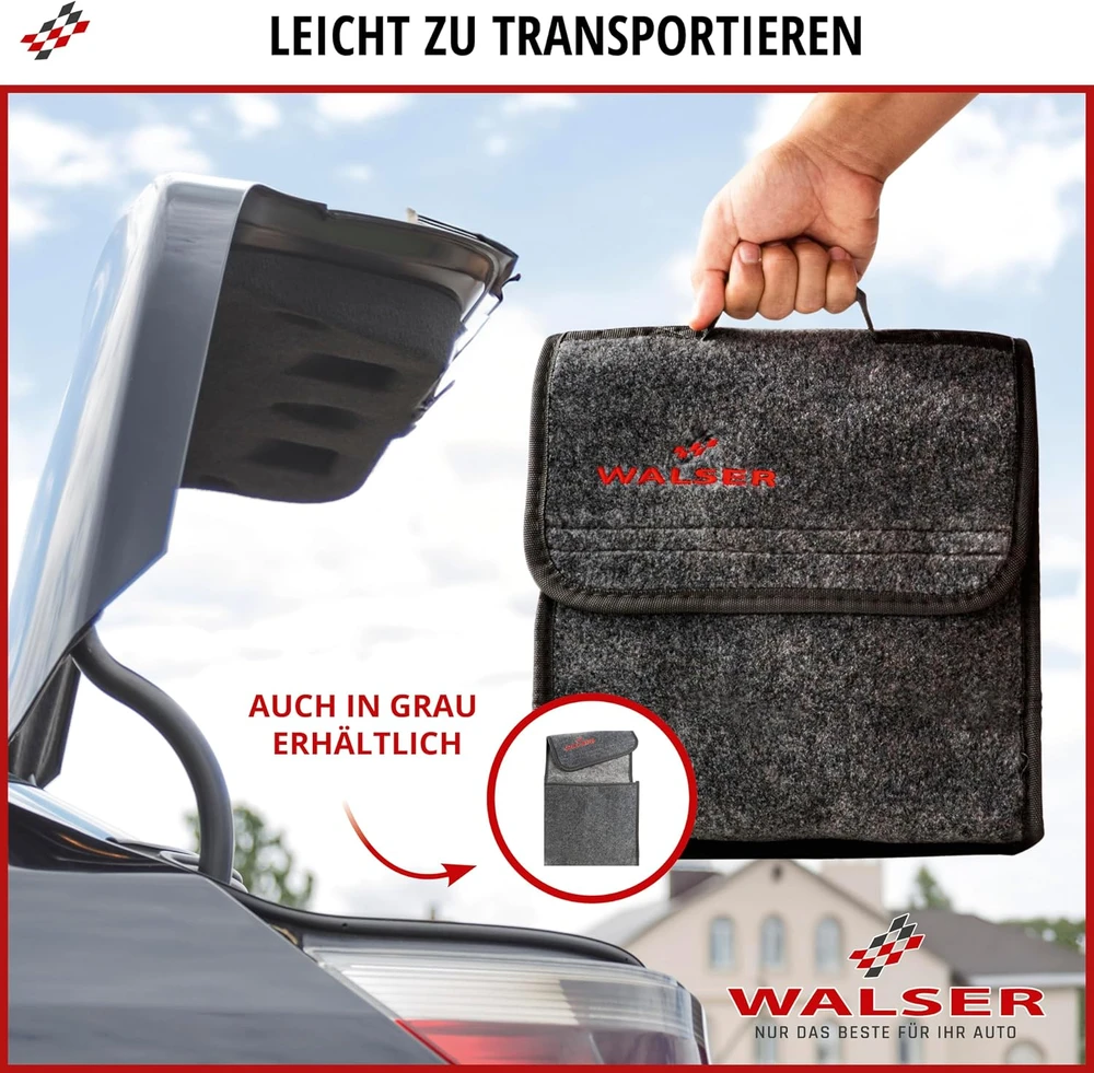 Walser automobilio bagažinės organizatorius S, iki 9kg, 28 × 14 × 28 cm, 30314