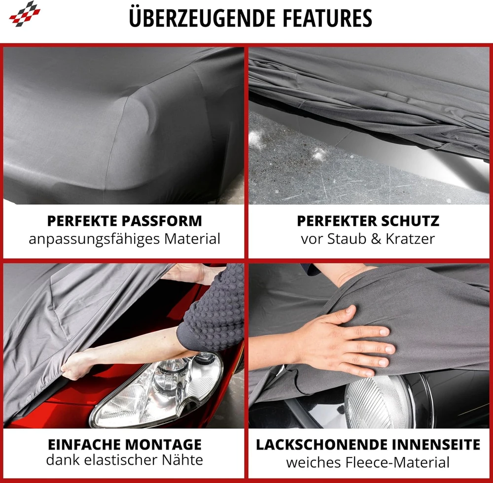Walser automobilio uždangalas Indoor Stretch Plus SUV XL, antracito, 30849