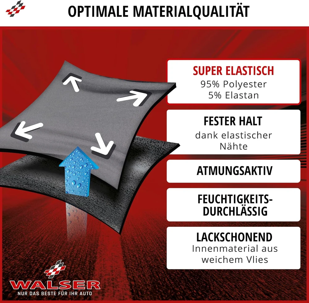 Walser automobilio uždangalas Indoor Stretch Plus SUV XL, antracito, 30849