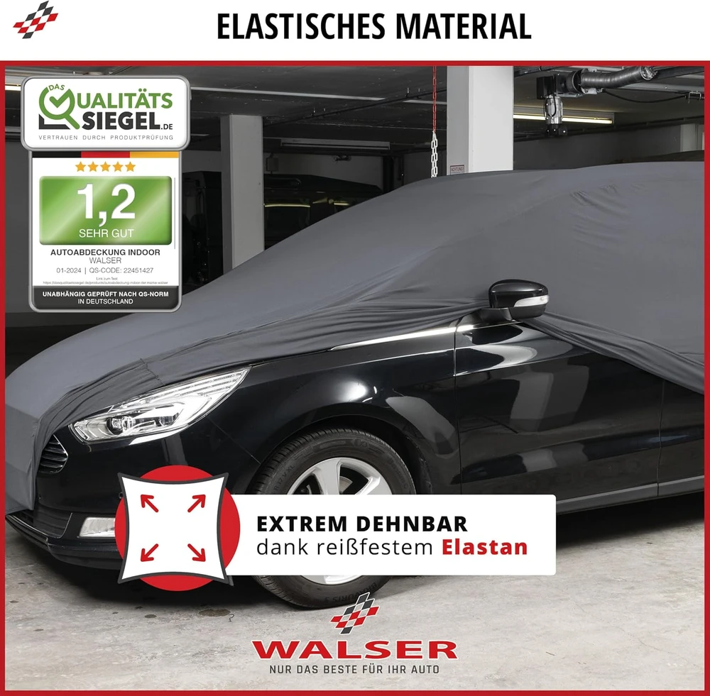 Walser automobilio uždangalas Indoor Stretch Plus SUV XL, antracito, 30849