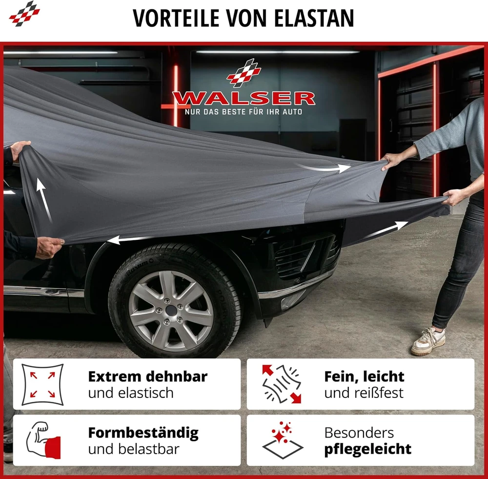 Walser automobilio uždangalas Indoor Stretch Plus SUV XL, antracito, 30849