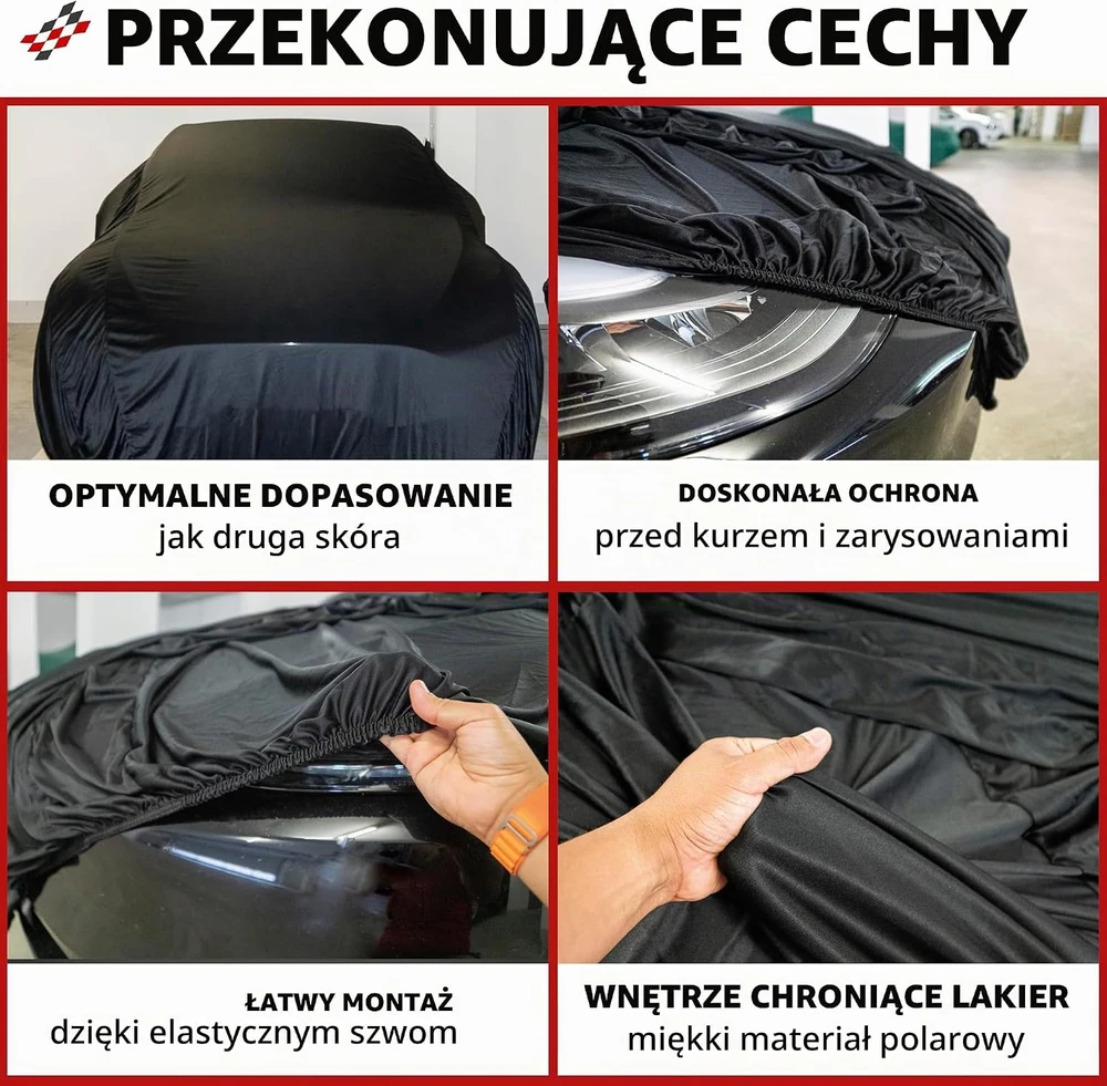 Walser automobilio uždangalas vidaus naudojimui SUV M, juodas, 41140