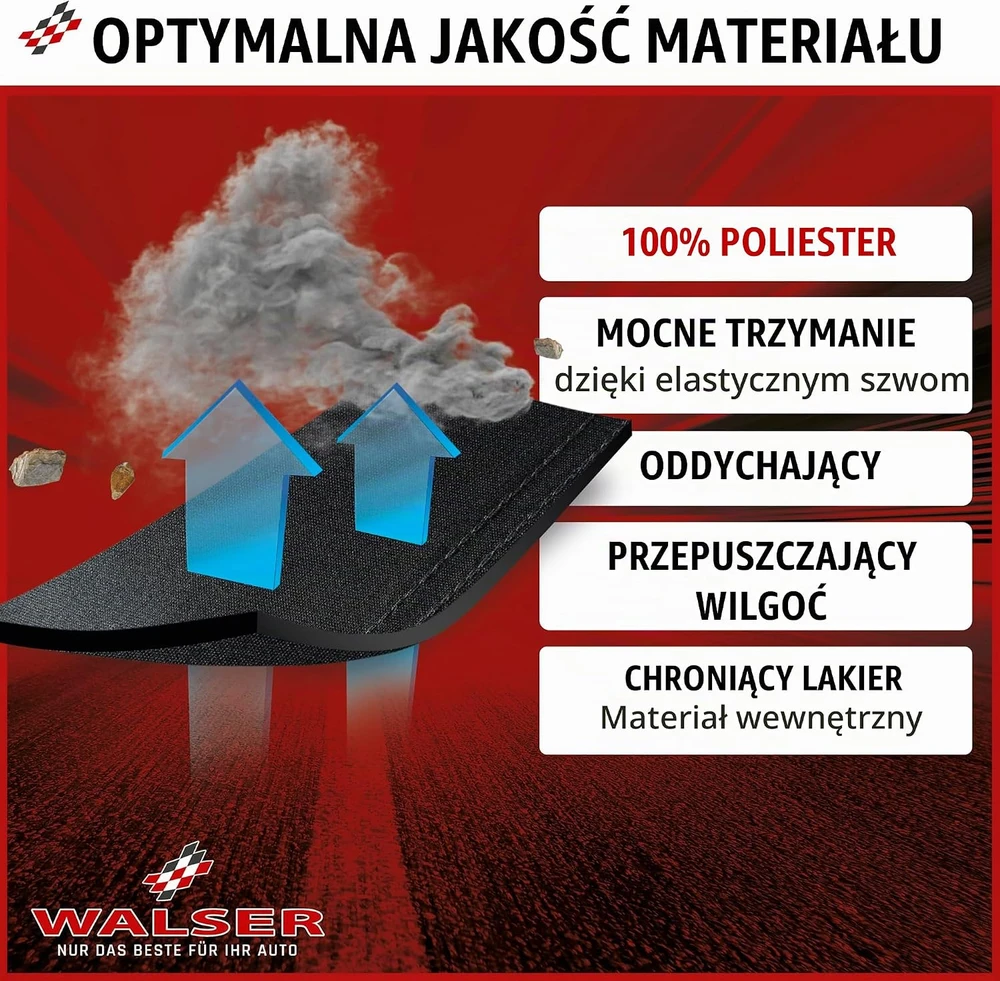 Walser automobilio uždangalas vidaus naudojimui SUV M, juodas, 41140