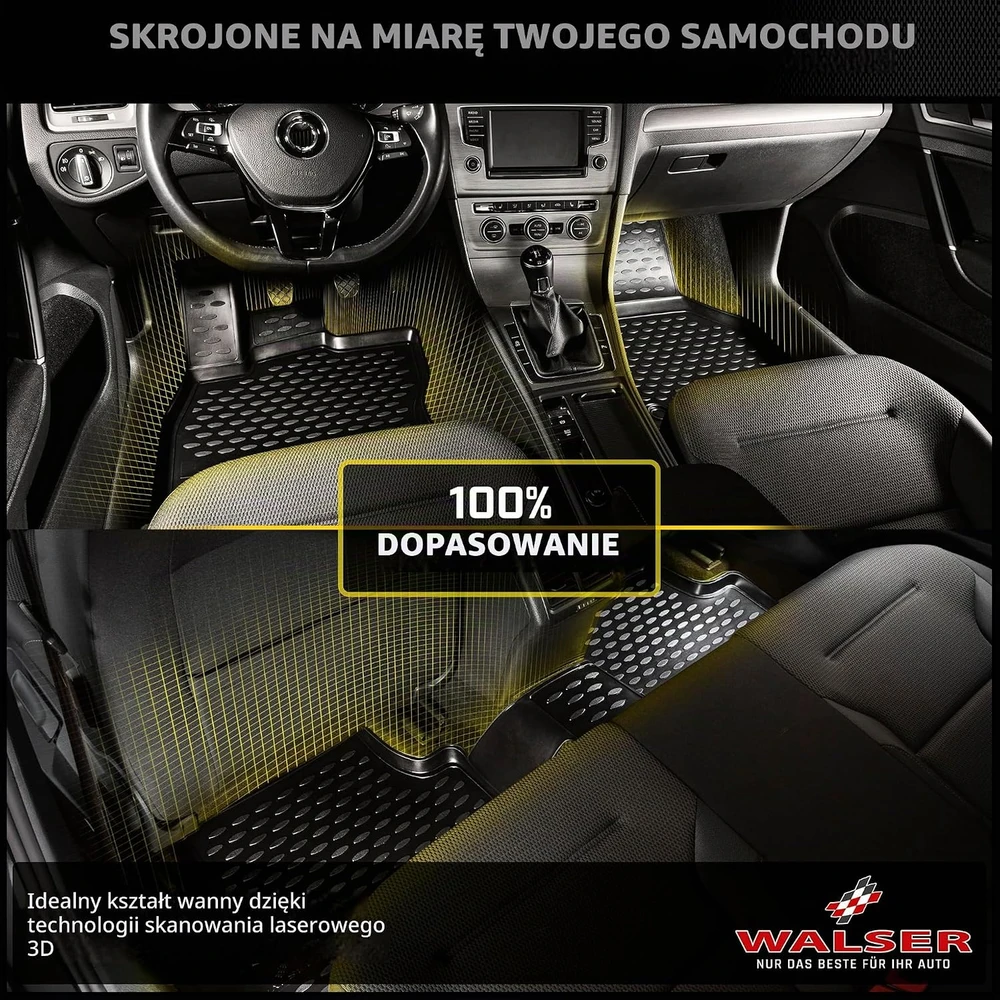 Walser guminiai automobilio kilimėliai Renault Captur II nuo 2020 m., TPE, 4 vnt., 75165