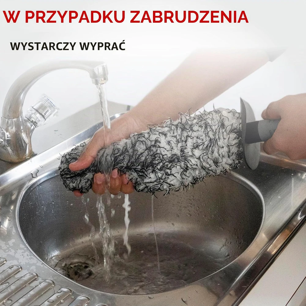 Walser ratlankių valymo šepetys iš mikropluošto, lankstus, 42 cm, 16177