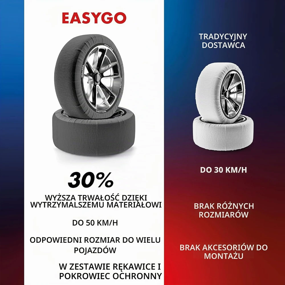 Walser tekstilinės sniego kojinės Easygo automobiliams R13-R22, 2 vnt., 13748