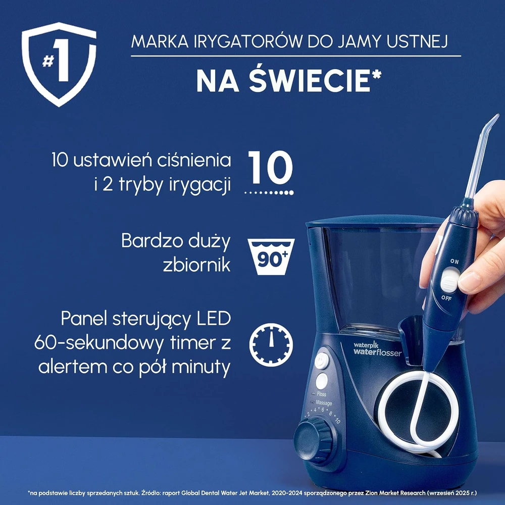 Waterpik WF-663 tamsiai mėlyna