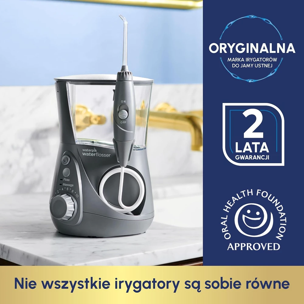 Waterpik stacionarus burnos irigatorius su 10 slėgio lygių WP-667EU