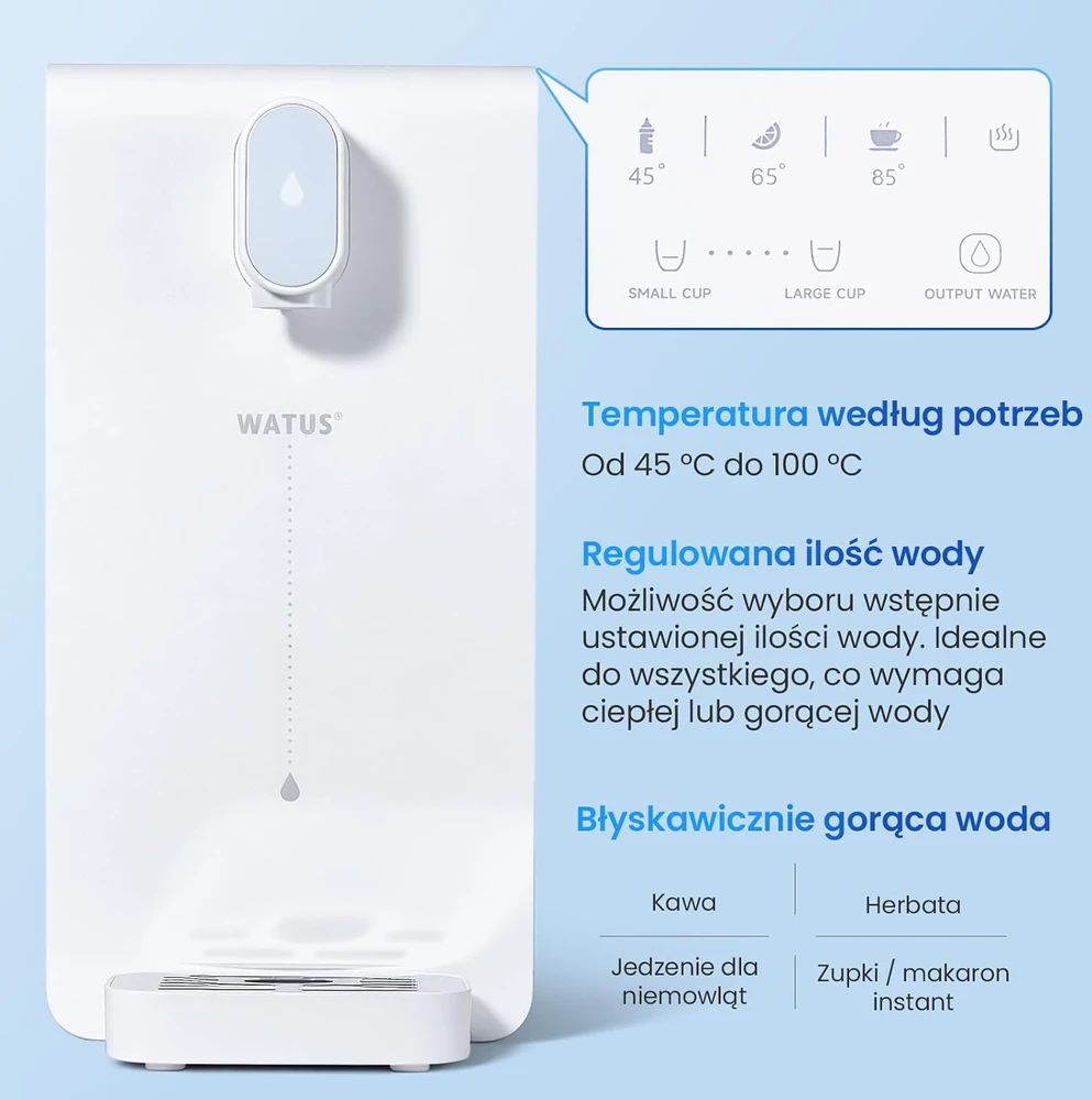 Watus karšto vandens dozatorius su filtravimu, 2000 W, 3,4 l, WD160