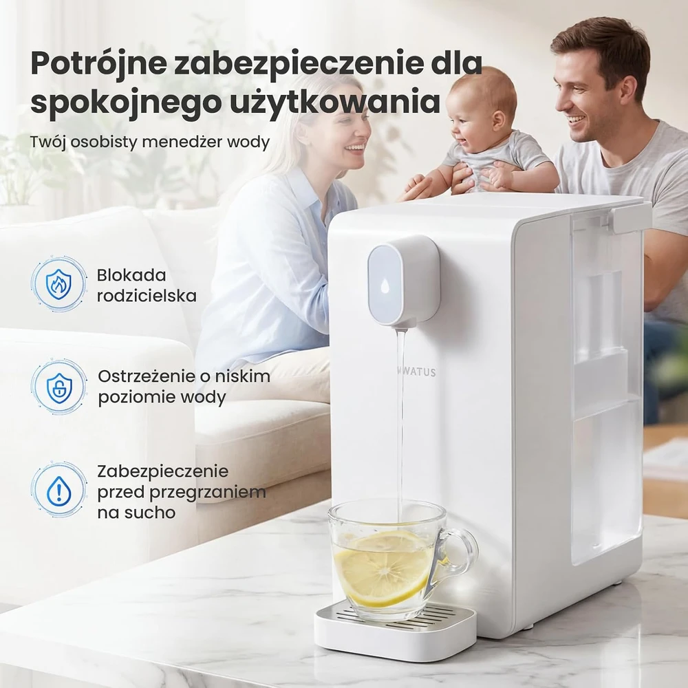 Watus karšto vandens dozatorius su filtravimu, 2000 W, 3,4 l, WD160
