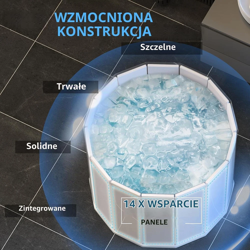WAVYEASE sulankstoma šalto ir karšto vandens vonia suaugusiesiems 330 l WE10-1