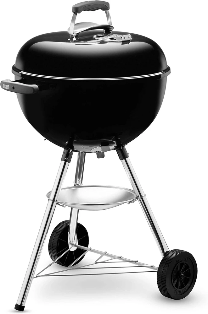 Weber anglinis grilis su emaliuotu dangčiu, 47 cm kepimo paviršius, juodas, 1231004