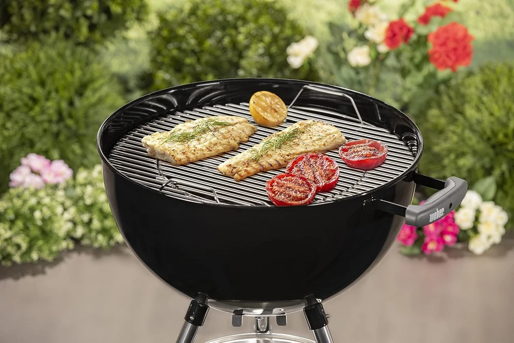Weber anglinis grilis su emaliuotu dangčiu, 47 cm kepimo paviršius, juodas, 1231004