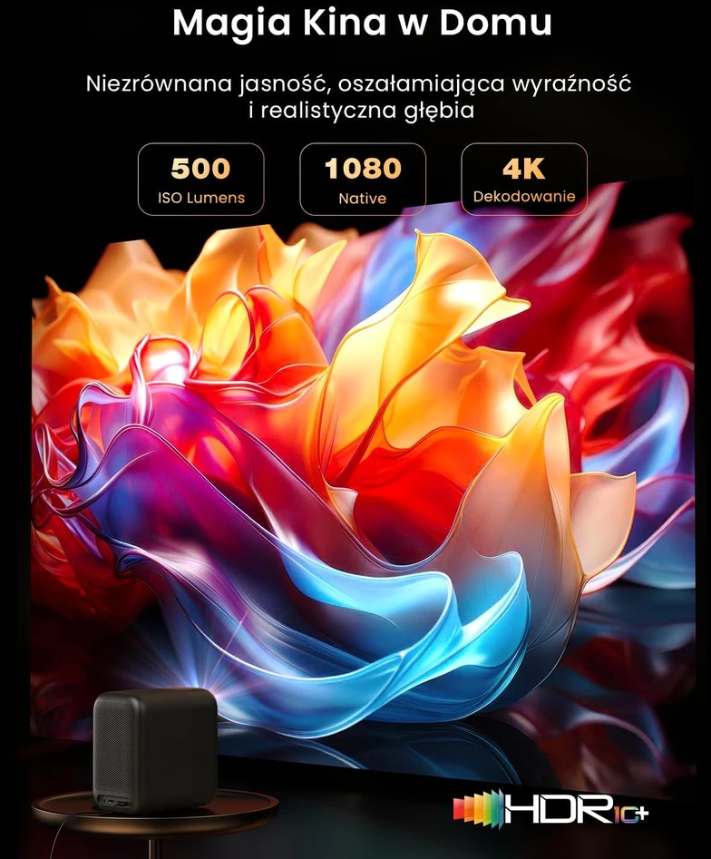 WEMAX išmanusis projektorius Full HD 1080p, 500 ISO lm, Google TV, VP04