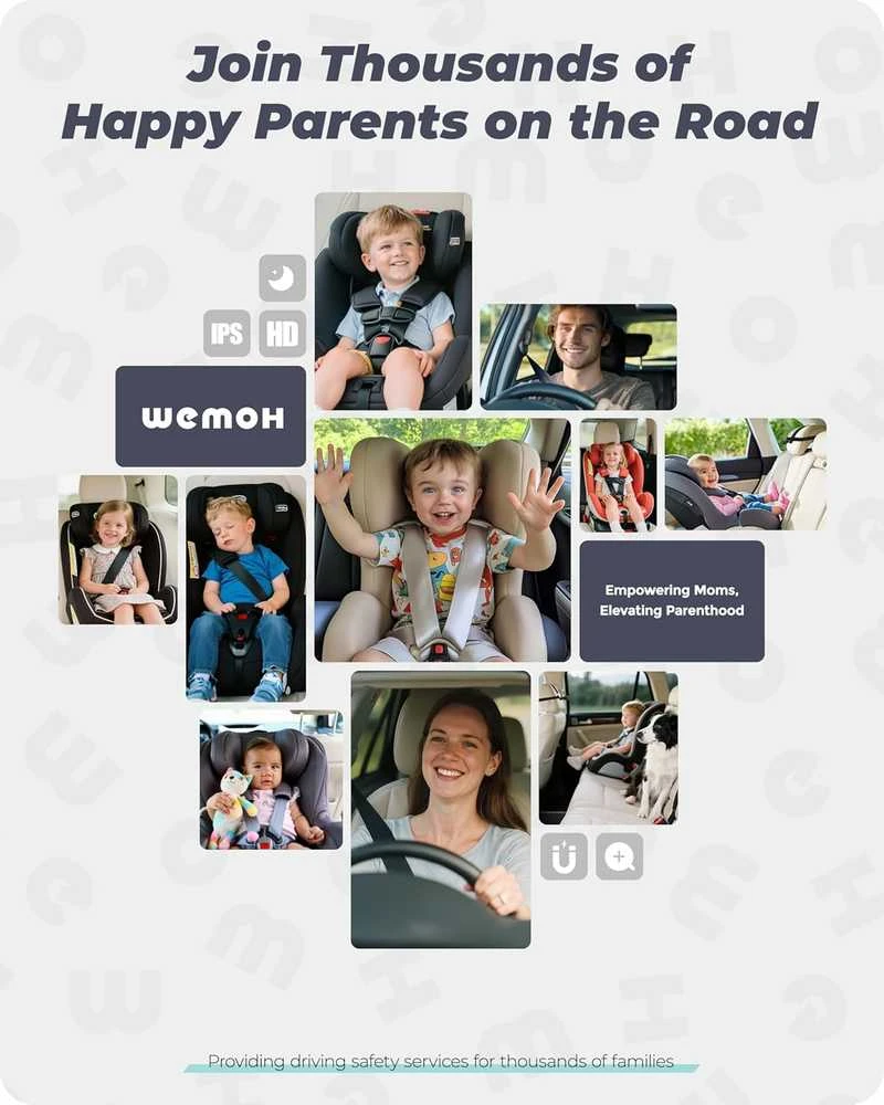 WEMOH Dviguba automobilio kamera dviem vaikams