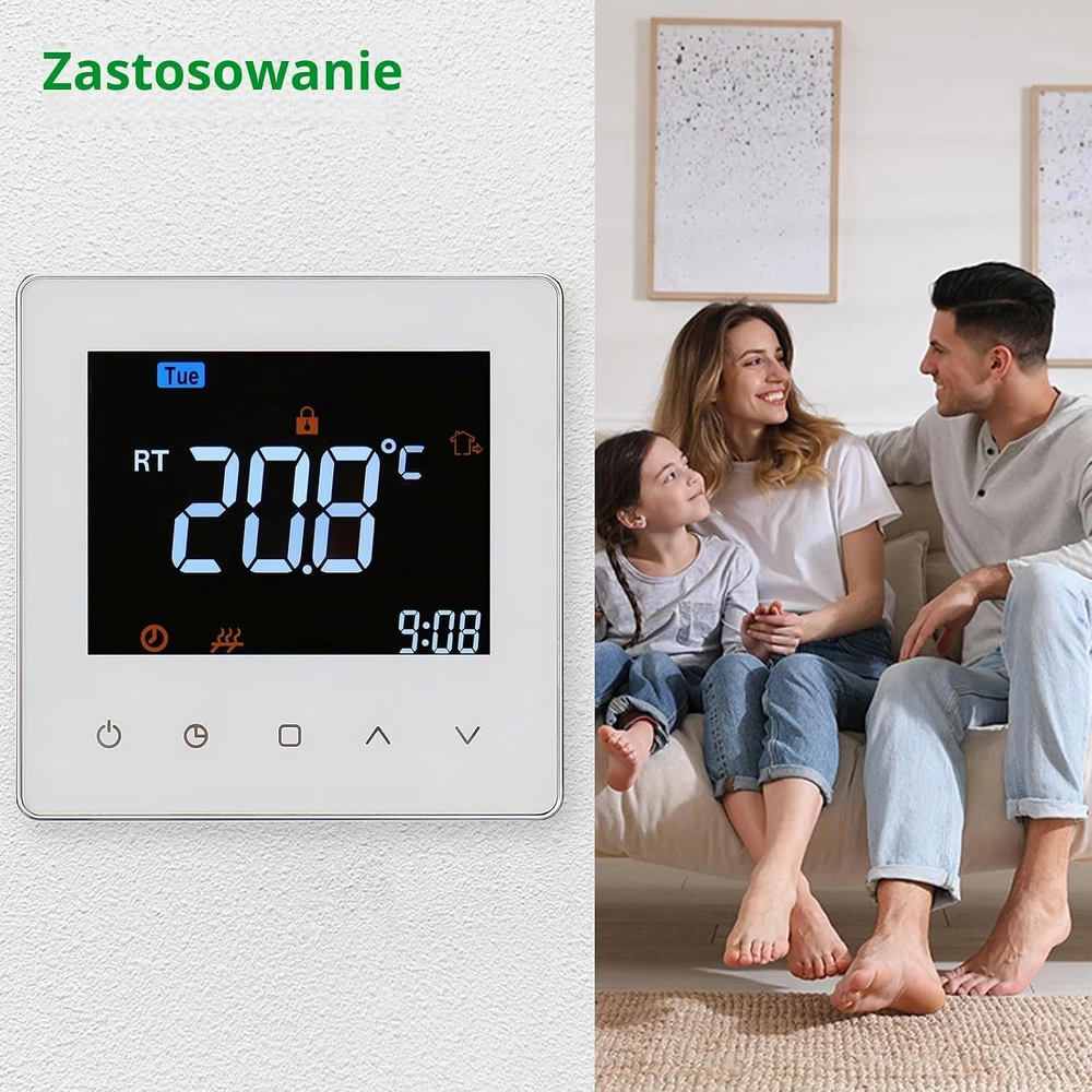 WENGART programuojamas Wi-Fi termostatas grindiniam šildymui 24 V WG538