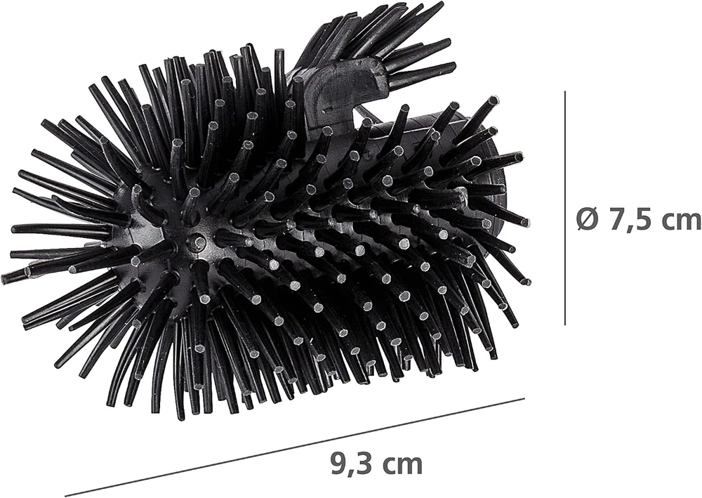 Wenko keičiama silikoninė tualeto šepečio galvutė su tualeto krašto valikliu, 7,5 cm, 22243100