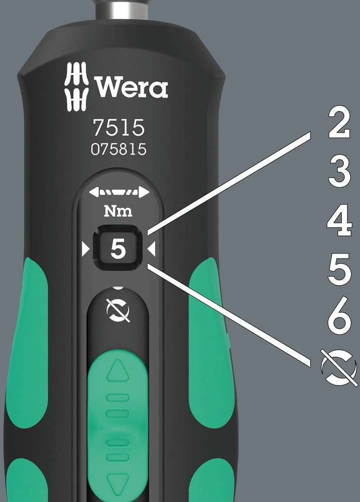 Wera dviratininko dinamometrinis atsuktuvas 2–6 Nm, 7 vnt., 05075850001