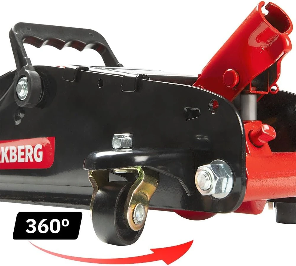 WERKBERG hidraulinis automobilio domkratas, niskoprofilinis, 2,5T, aukštis 80–380 mm