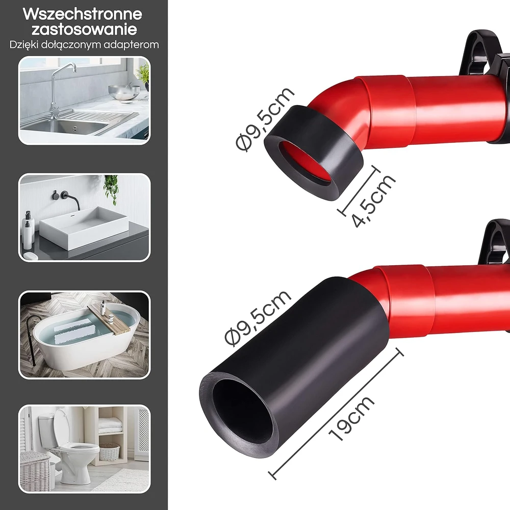 WERKSTEIN rankinis vamzdžių valymo siurblys su 1.2 l talpa PUMP XL