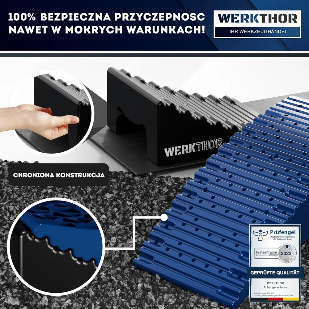 WERKTHOR ratų lyginimo pleištai kemperiams iki 13,5 t su krepšiu GT-17P