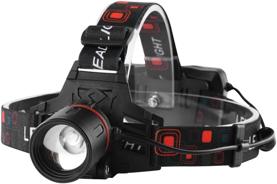 WESLITE UV LED žibintuvėlis galvai, 395 nm, USB įkrovimas, 3 režimai, lęšio reguliavimas