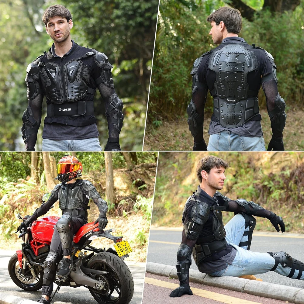 WILDKEN motokrosinė apsauginė liemenė uniseks, sustiprinta PVC konstrukcija, NFS-001