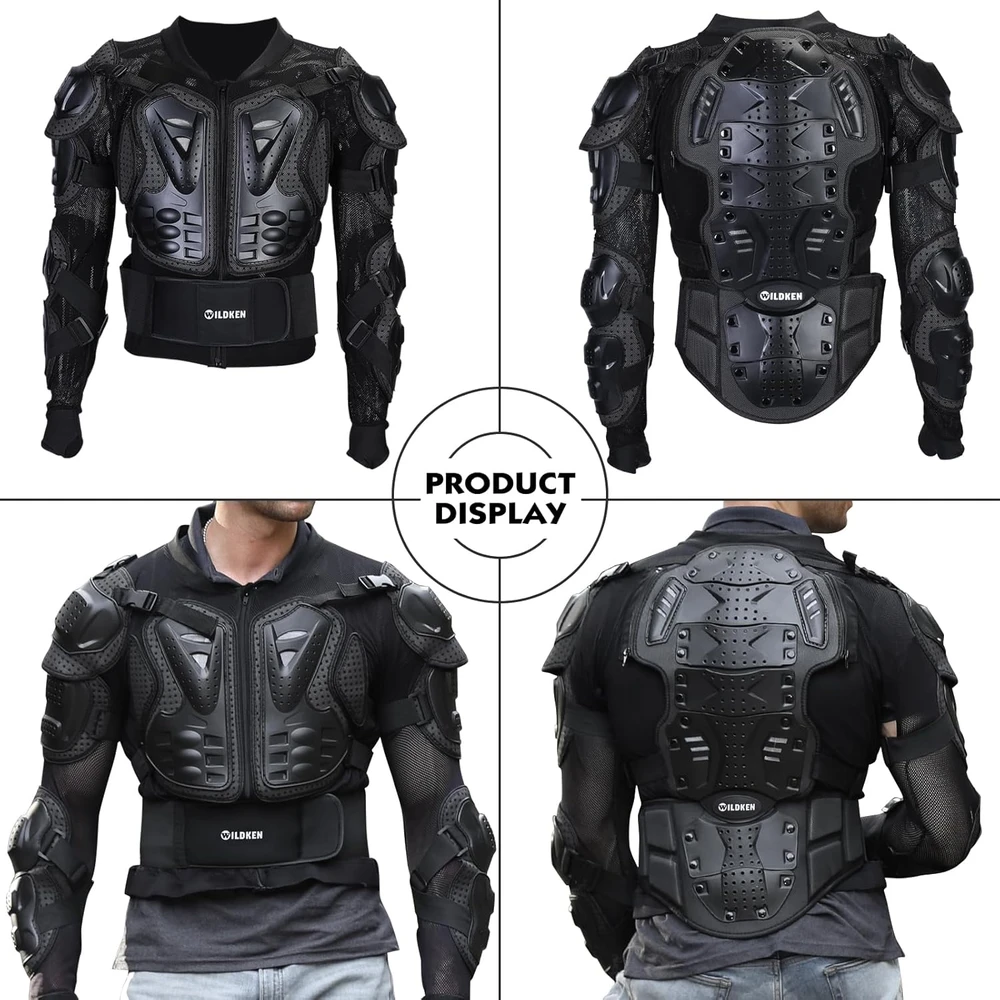 WILDKEN motokrosinė apsauginė liemenė uniseks, sustiprinta PVC konstrukcija, NFS-001