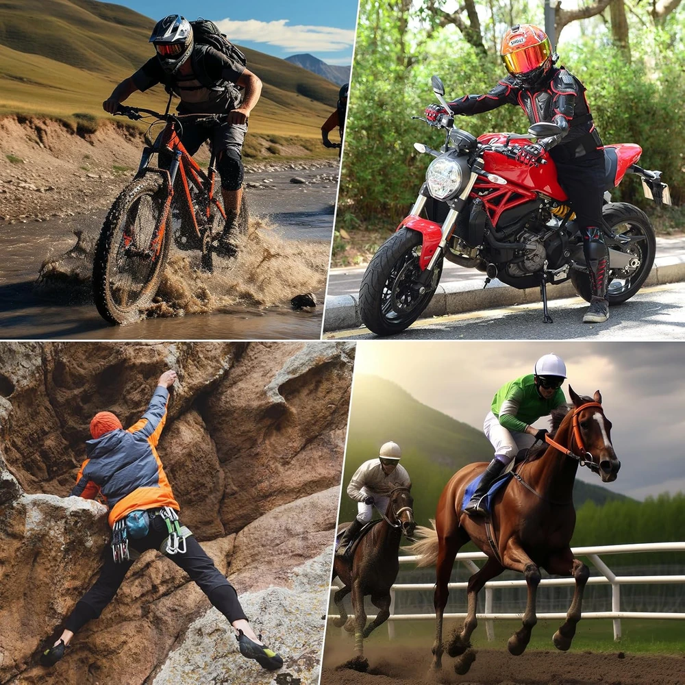Wildken motokrosinė apsauginė striukė unisex, EVA pamušalas, PVC, juoda-raudona, NFS-001