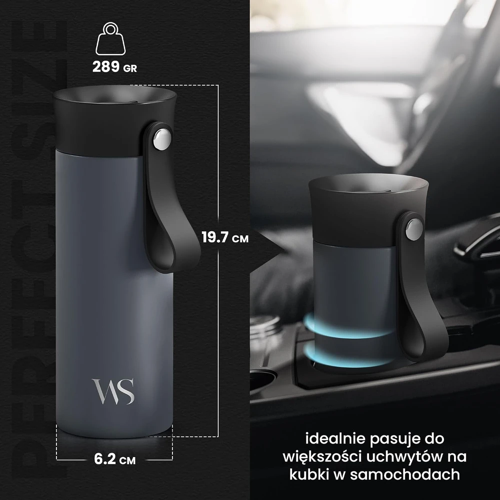 Wilford & Sons termopuodelis 360 ml su arbatos sieteliu ir 360° dangteliu