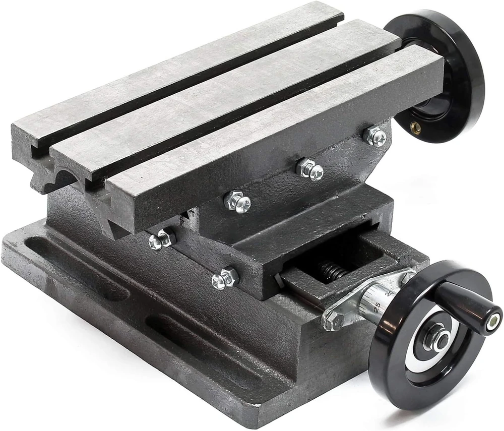 WilTec 2 ašių kryžminis frezavimo stalas 170 x 85 mm, X 100 mm, Y 80 mm, 61008