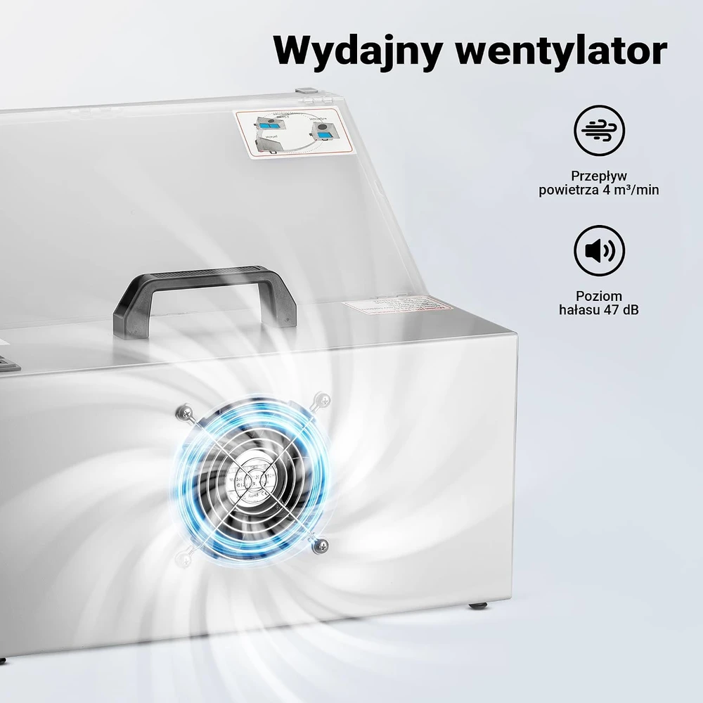 Wiltec aerografijos dažų dulkių ištraukiklis su filtru, 4 m³/min, LED, 34263