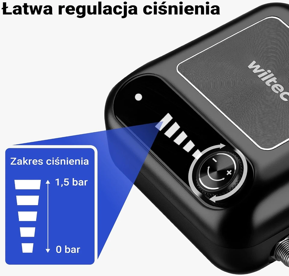 Wiltec aerografo kompresoriaus rinkinys HS-A9K, 150 W, su 1,8 m žarna, 65120
