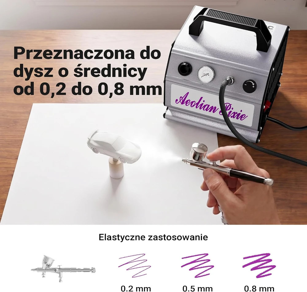 Wiltec aerografo kompresorius 3 bar, be alyvos, su ventiliatoriumi, 34201