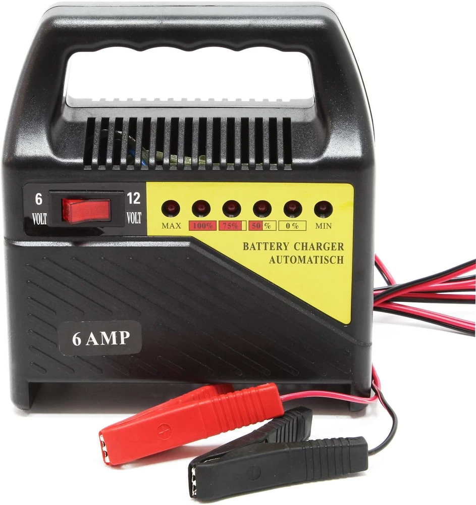 Wiltec akumuliatorių įkroviklis automobiliams 6 V/12 V 6 A 64 W 51977