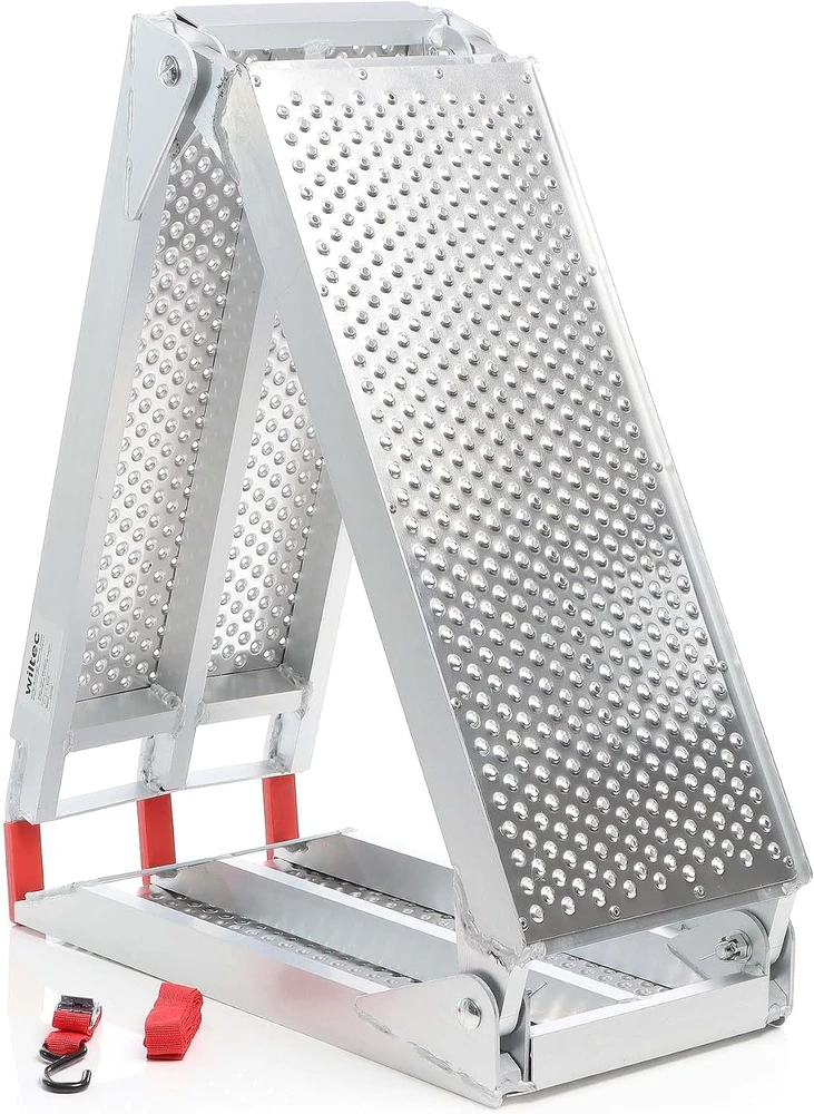 Wiltec aliumininė triskart sulankstoma užvažiavimo rampa 270 kg, 1990 mm, modelis 64760