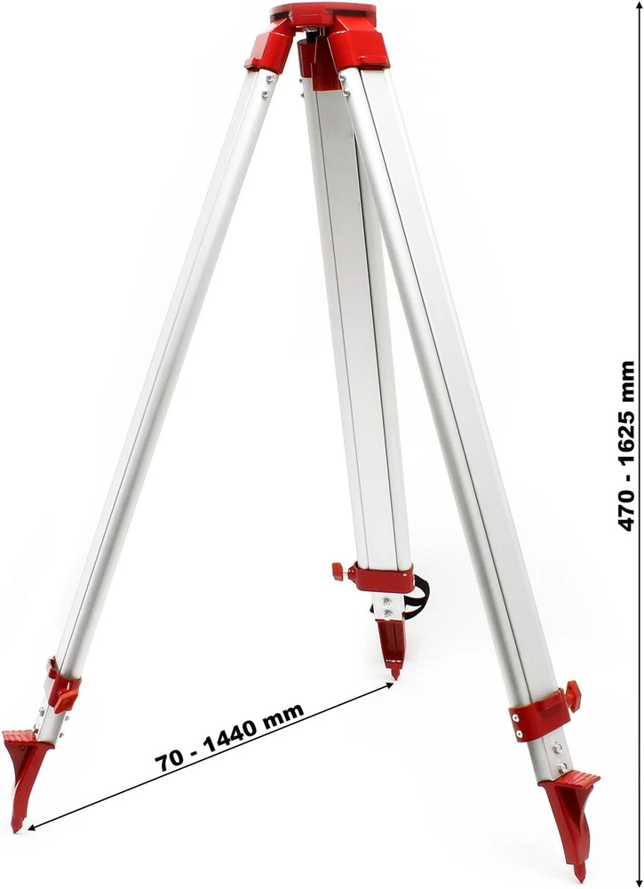 Wiltec aliumininis teleskopinis trikojis kryžminiams lazeriams 470–1625 mm, 51827